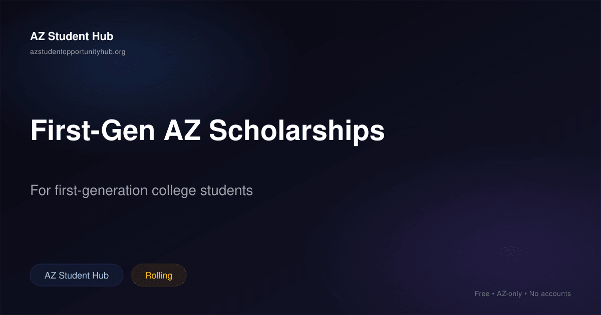 Po Hub First First-Generation Scholarships for Arizona Students | AZ Student Hub